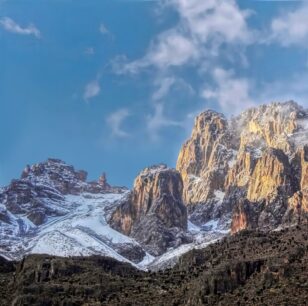 Mount Kenya on a clear morning