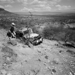 A spot of trouble in the Rhino Charge